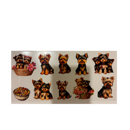 Cute Puppies w/ Flowers