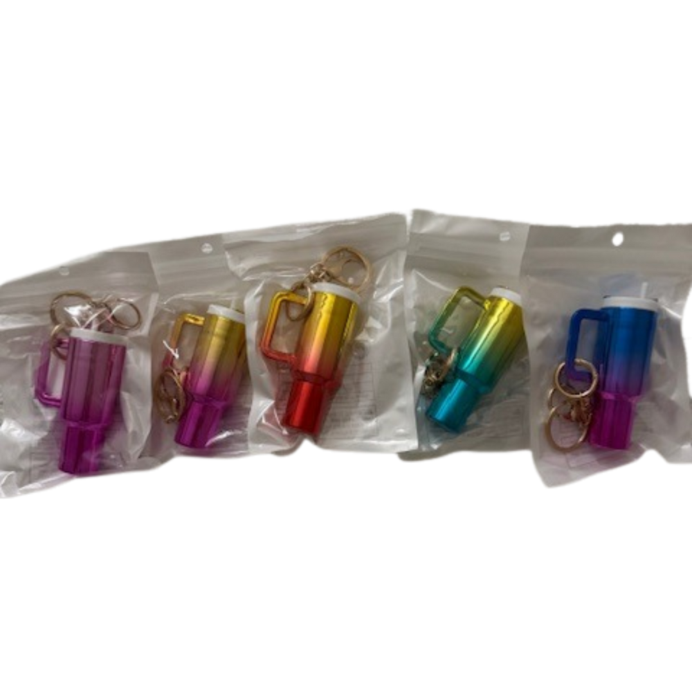 Ombre Chrome Mini Keychain Tumbler