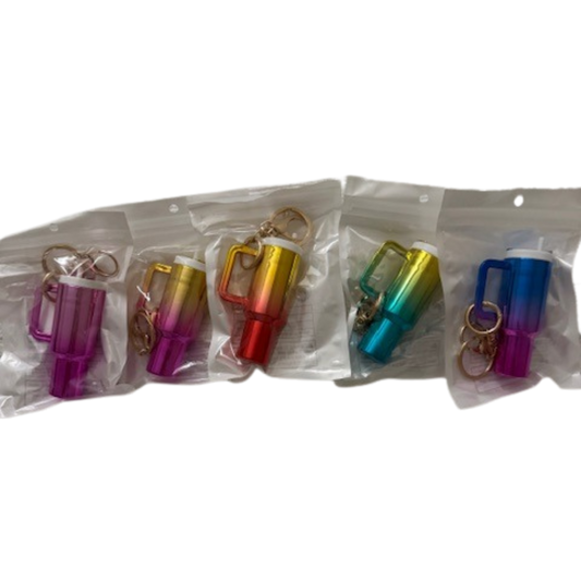 Ombre Chrome Mini Keychain Tumbler