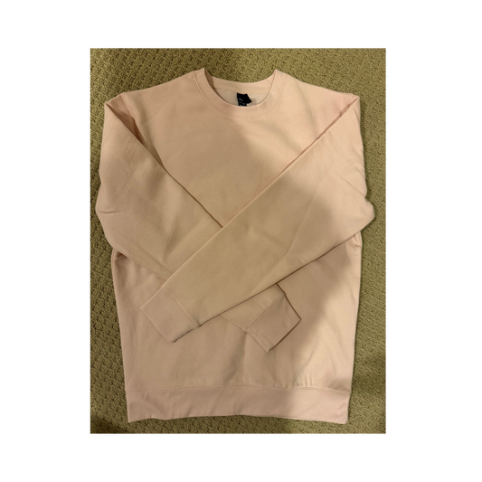 MEDIUM Light Pink Crew