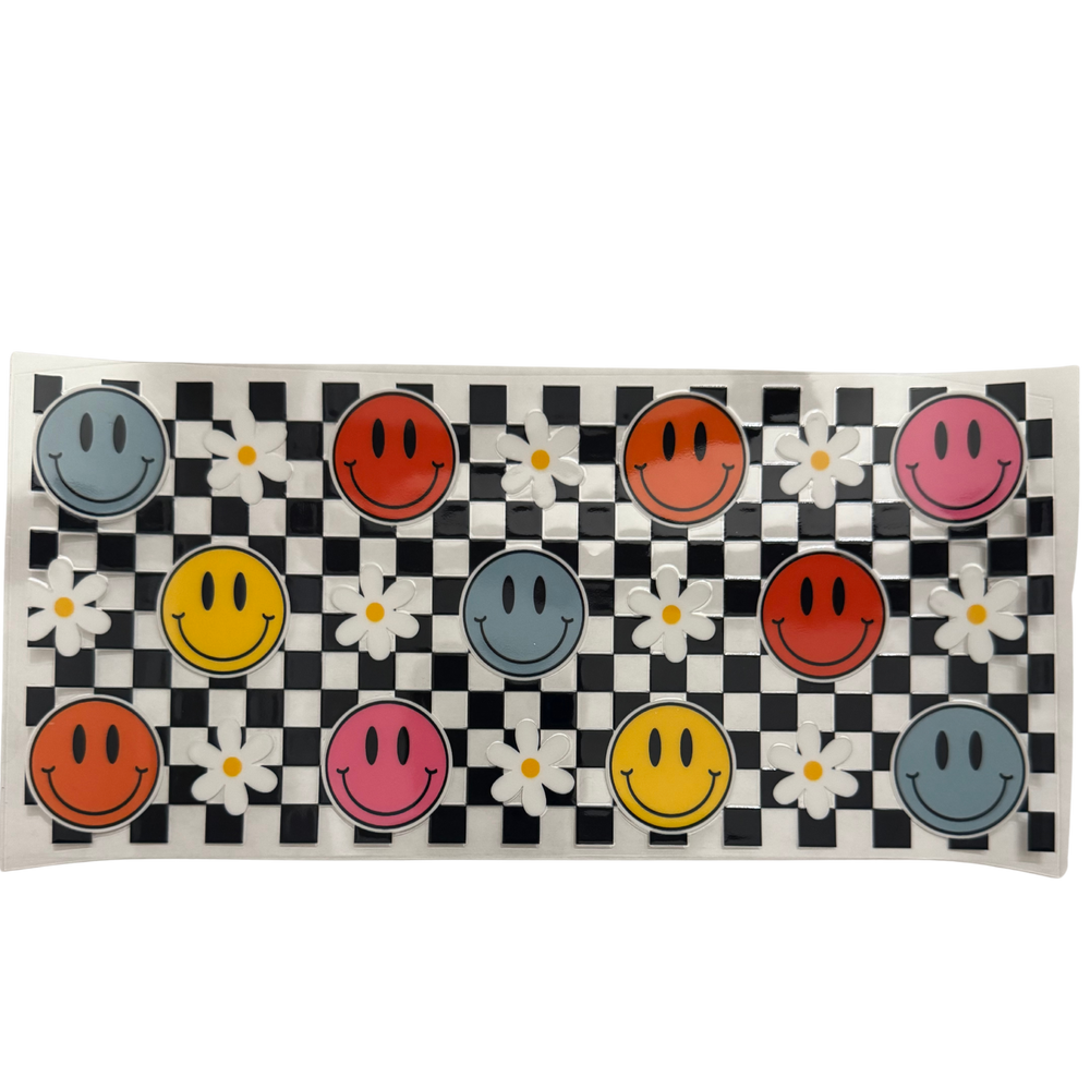 Black Checkered Colored Smiles