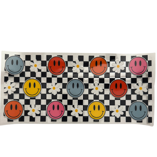 Black Checkered Colored Smiles
