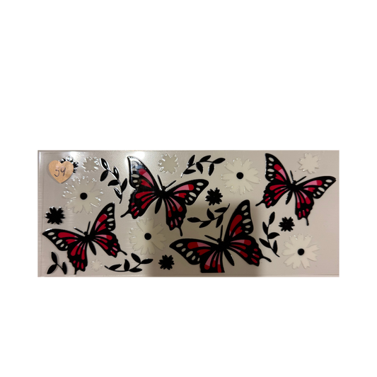 Pink Black Butterflies