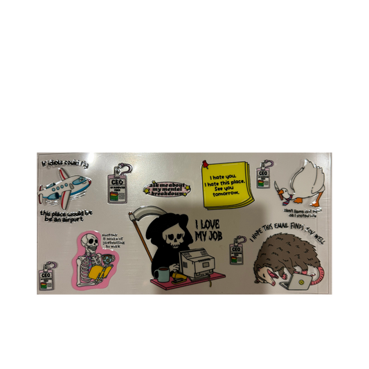 I Love My Job Skull