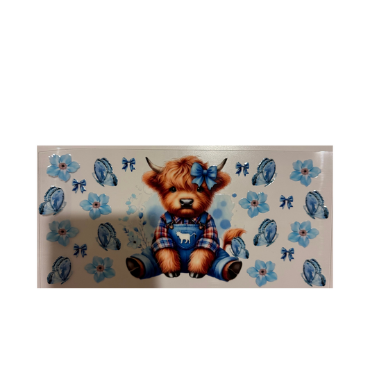 Blue Flower Cow