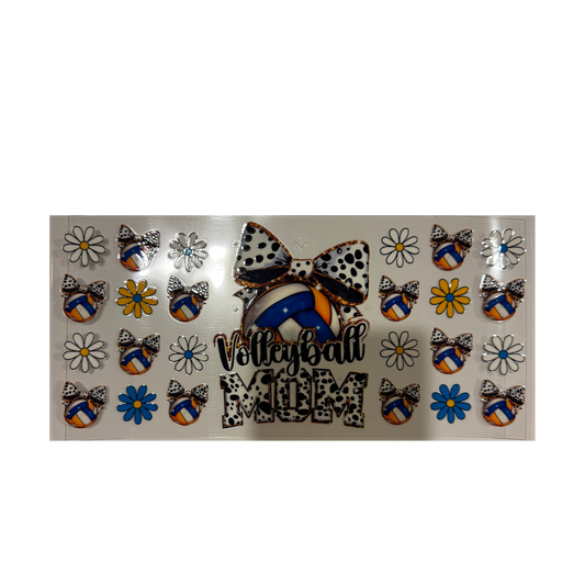 Volleyball Mom Bows & Flowers