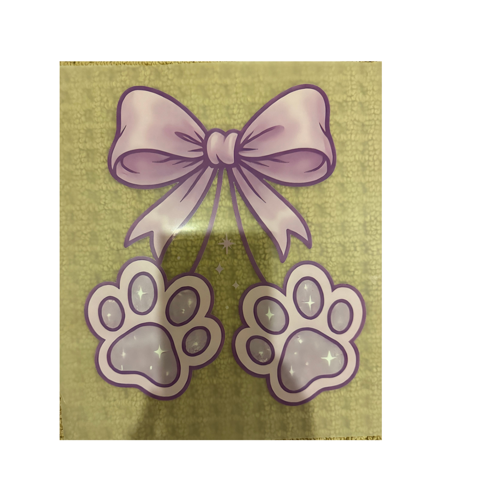 DTF - Dog Paw Bow