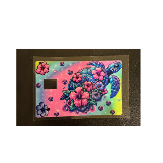 Floral Turtle - Credit Card