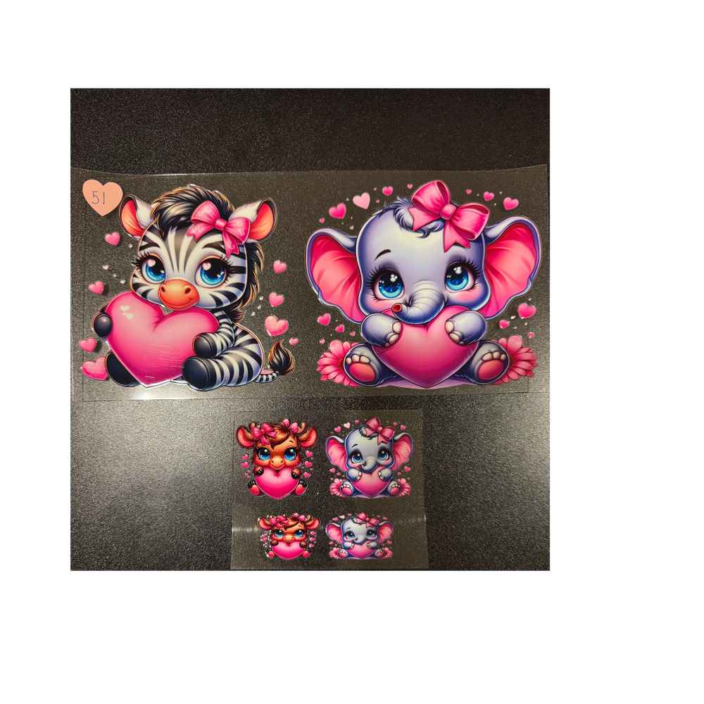 Zebra Elephant & Mini Set