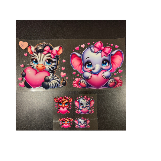 Zebra Elephant & Mini Set