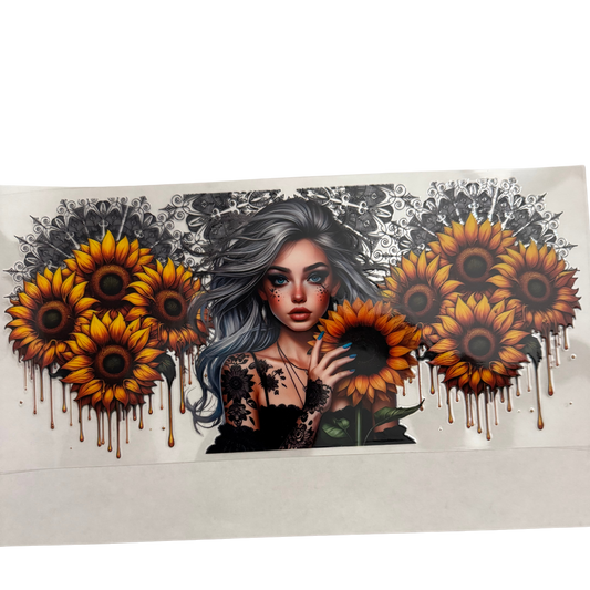 Sunflower Tattoo Girl