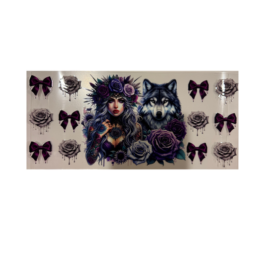 Tattoo Girl w/ Wolf