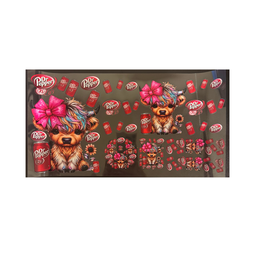 Bow Dr Pepper Cow - 6 in 1 Set