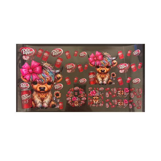 Bow Dr Pepper Cow - 6 in 1 Set
