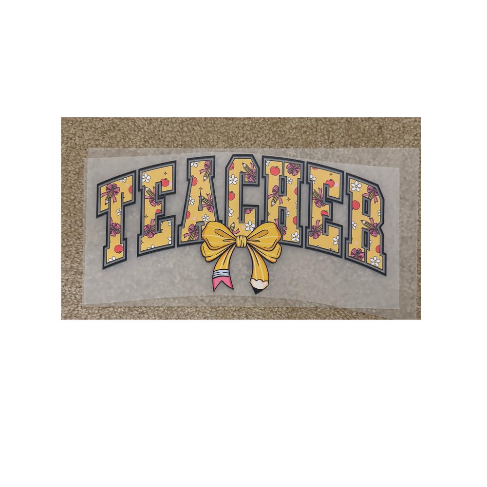 DTF - Teacher Pencil Bow