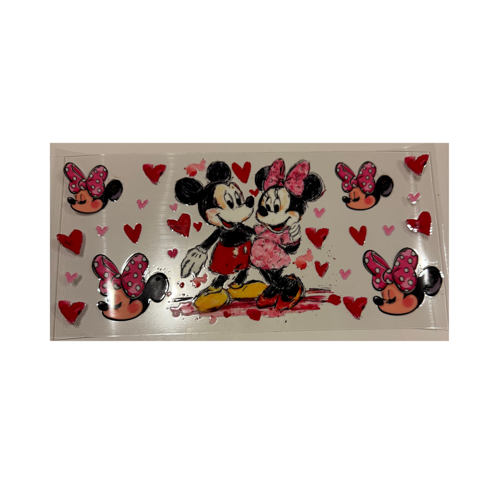 Minnie & Mickey w/ Hearts