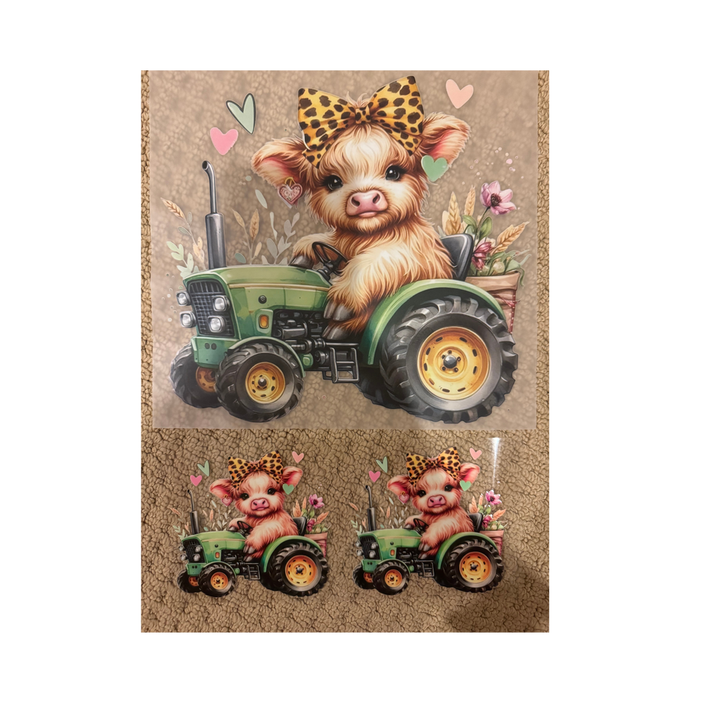 Farmer Girl Cow Set