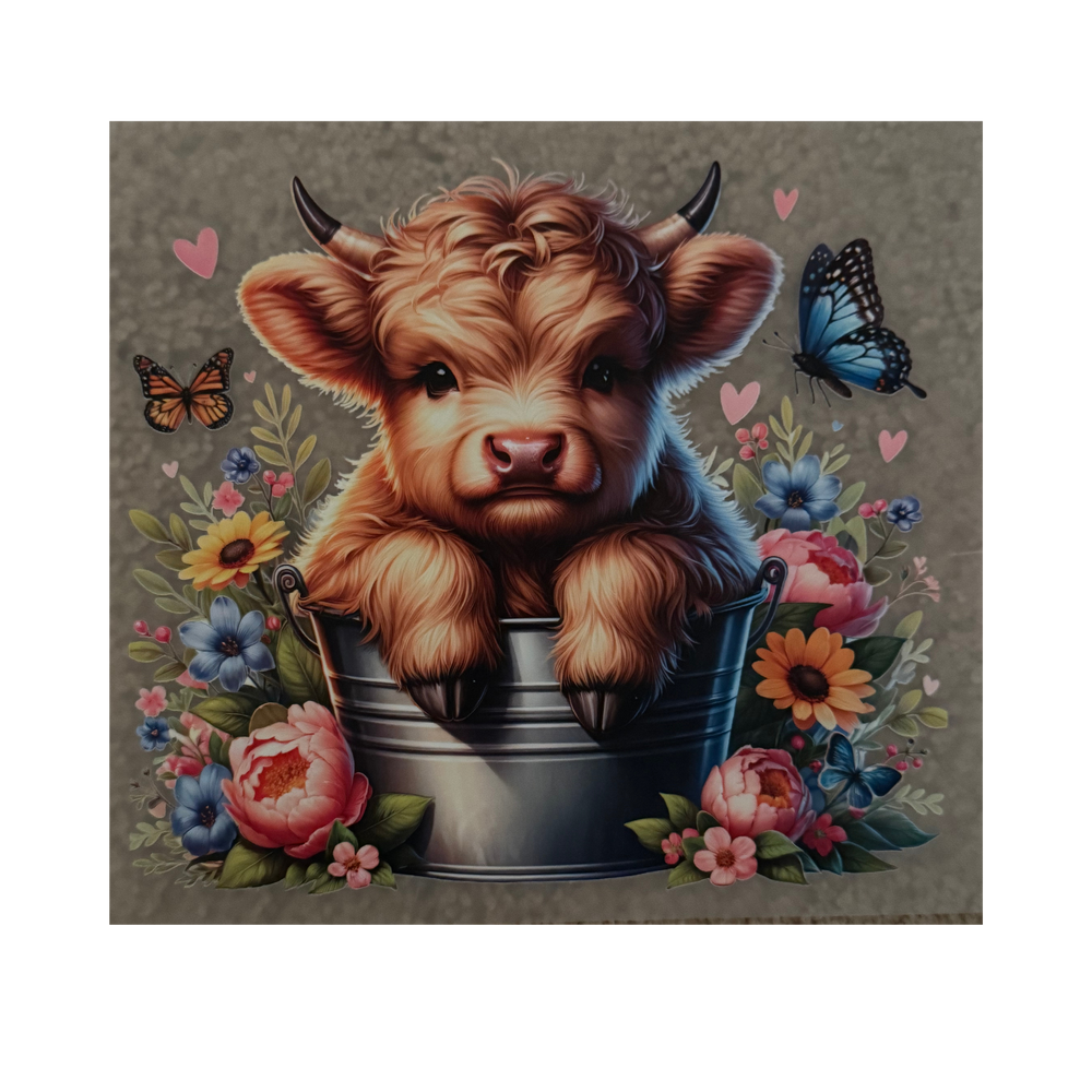 KIDS DTF - Cow In Bucket