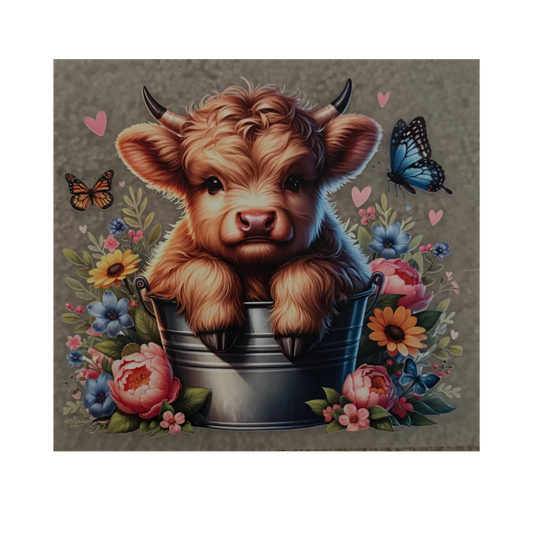 KIDS DTF - Cow In Bucket