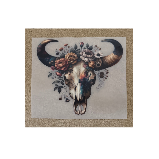 DTF - Western Floral Skull