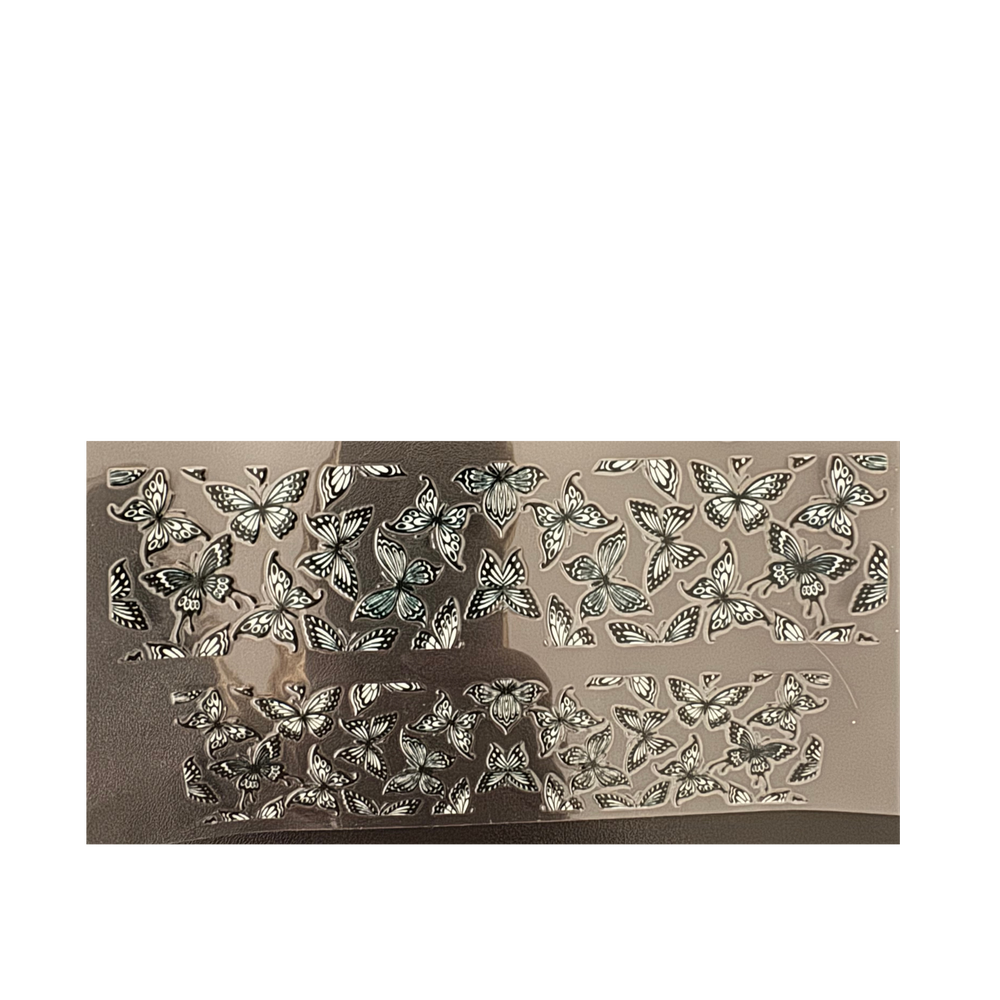 3oz - Black & White Butterflies