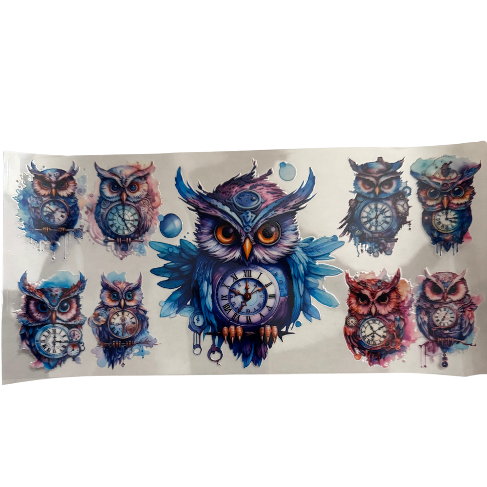 Steampunk Blue Owl