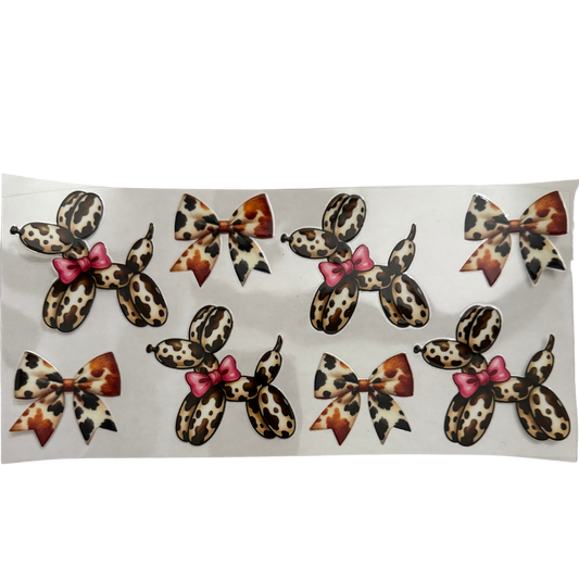 Cow Print Balloon Dog