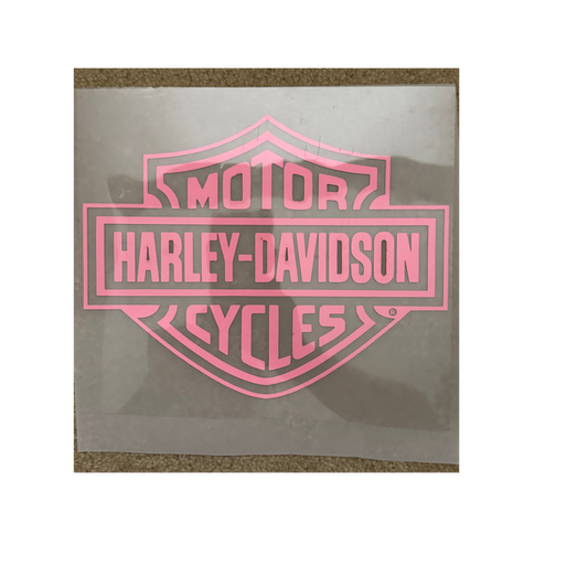 PUFF DTF - Pink Harley David