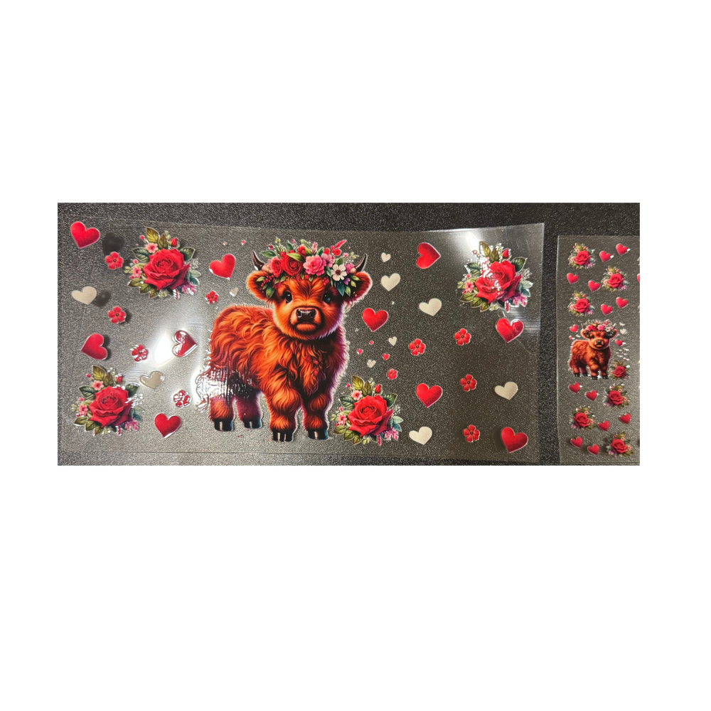 Roses & Hearts Cow Pen Set