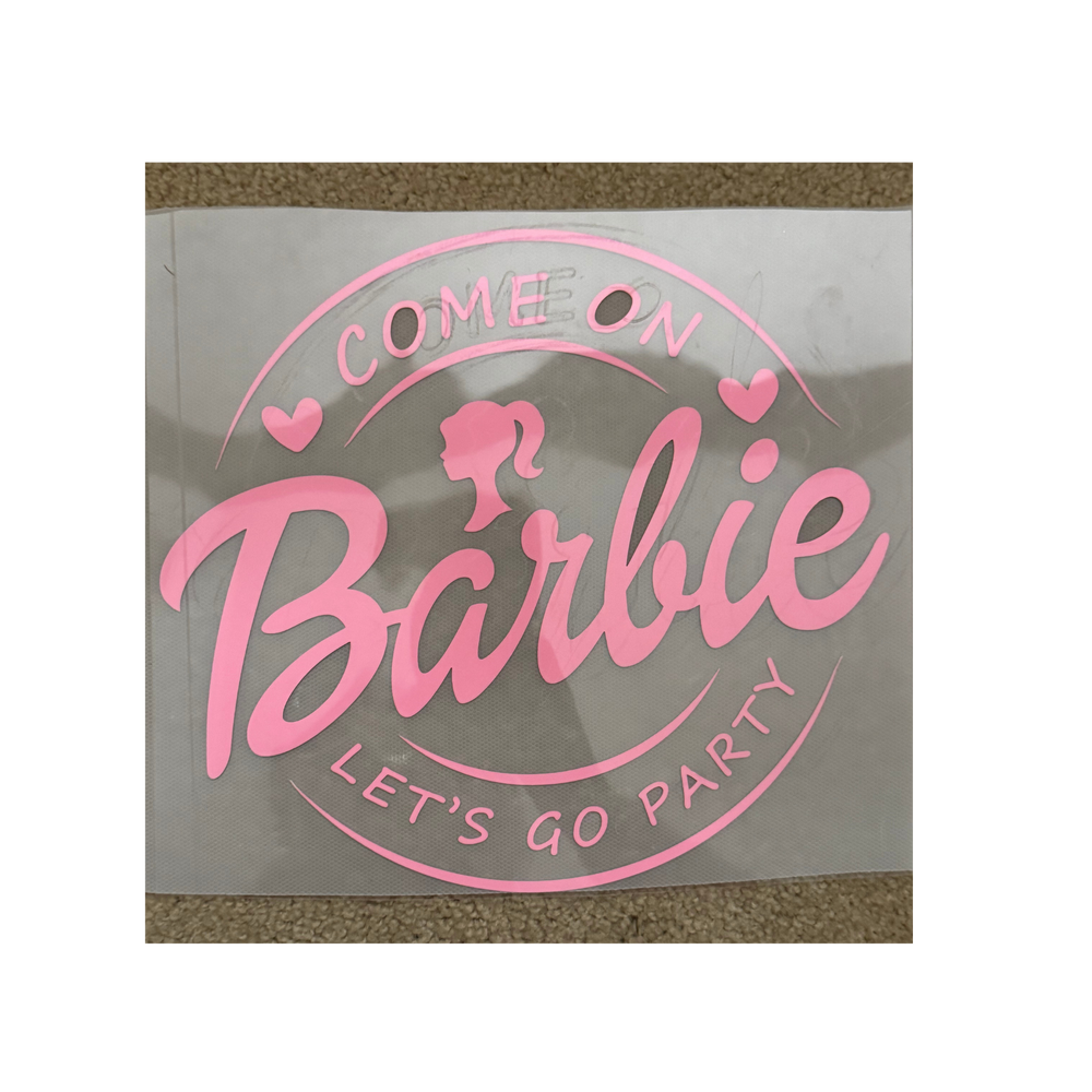 PUFF DTF - Pink Barbie
