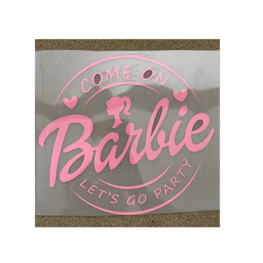 PUFF DTF - Pink Barbie