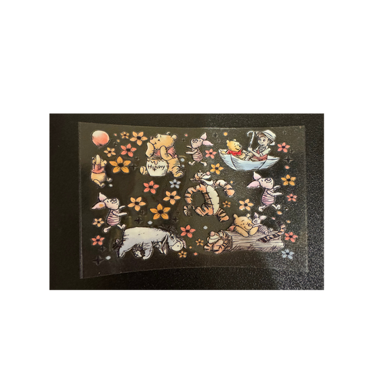 Cartoon Pooh Friends - Credit Card Wrap