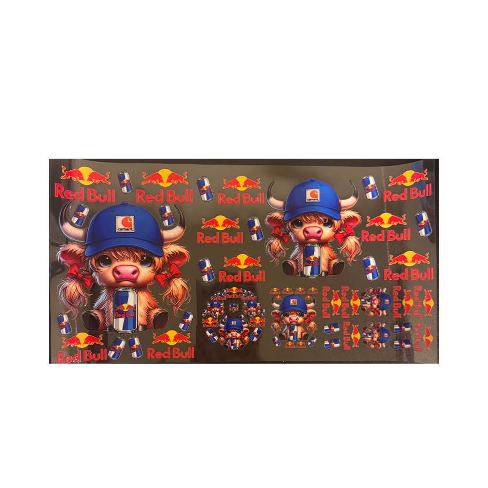 Girl Red Bull Cow - 6 in 1 Set
