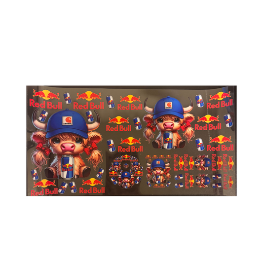 Girl Red Bull Cow - 6 in 1 Set