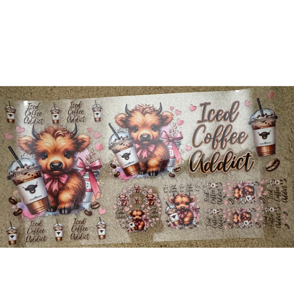 6 in 1 - Iced Coffee Addict Cow