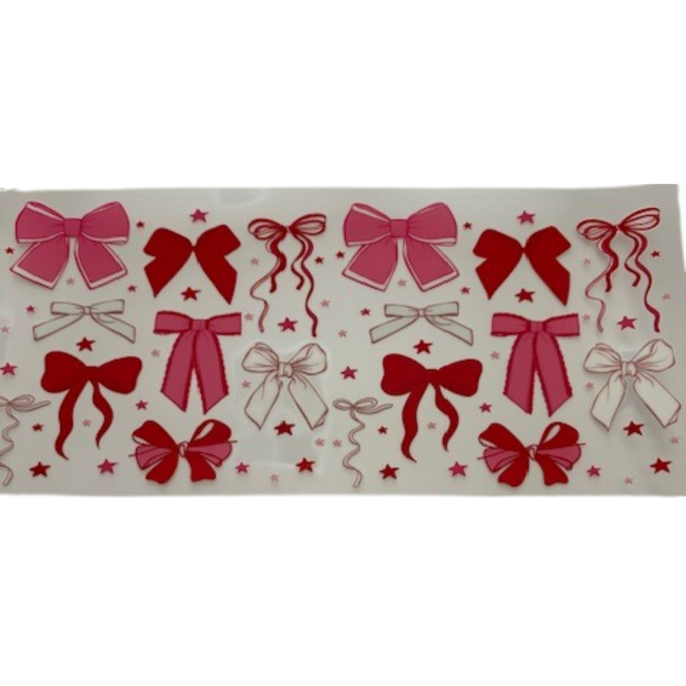 Red White Pink Bows
