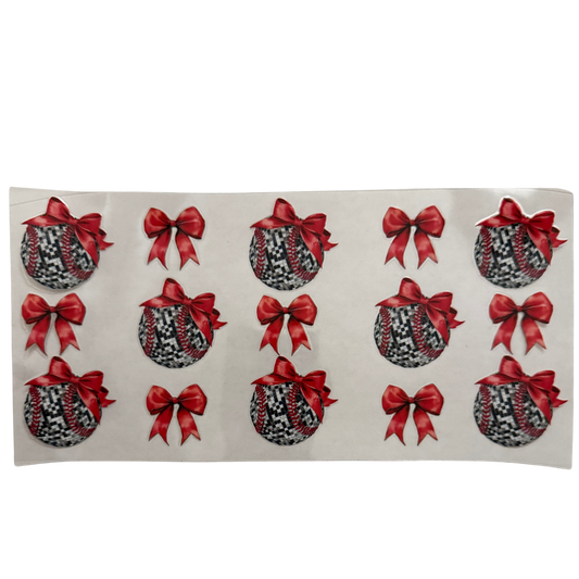 Baseballs & Red Bows