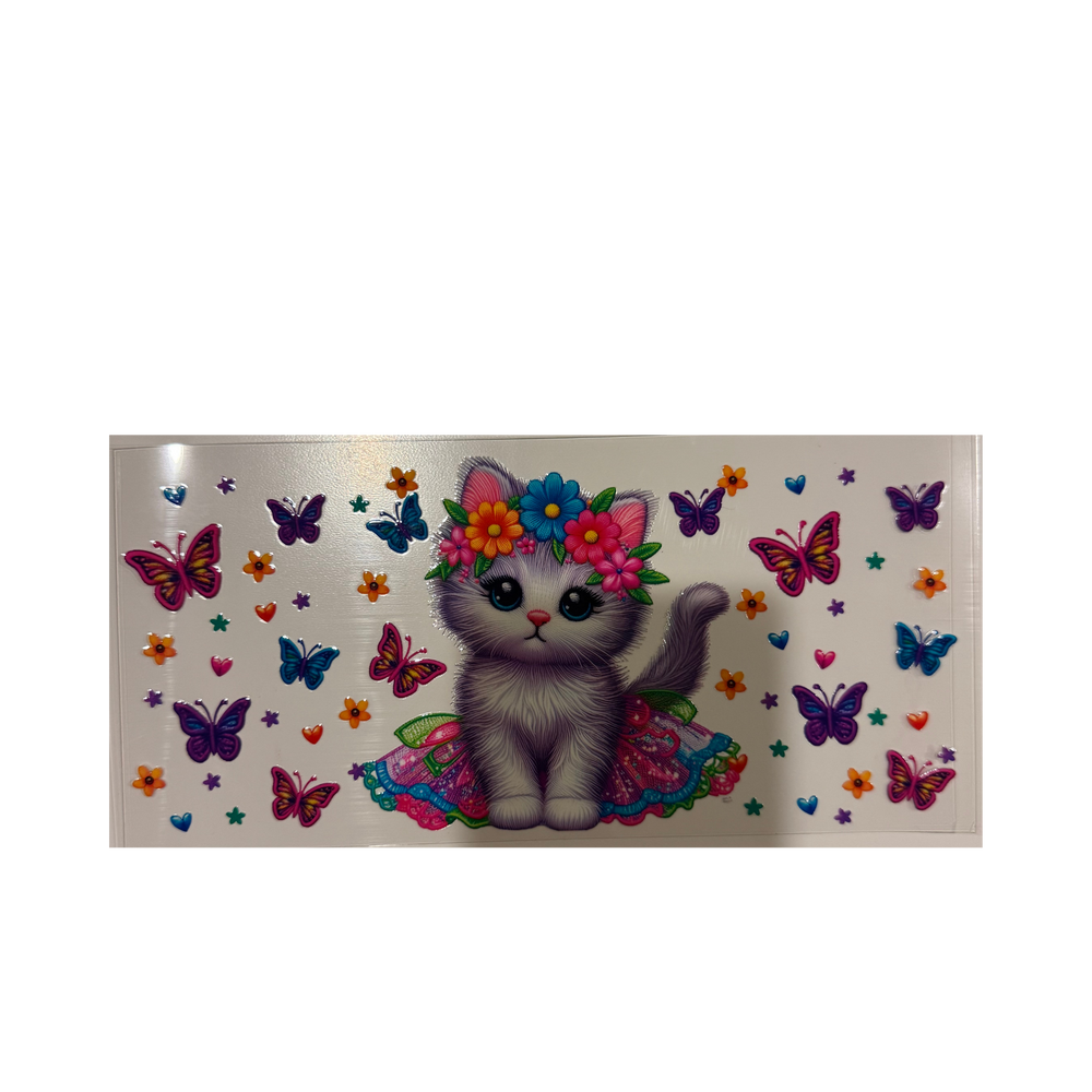 Cat & Butterflies