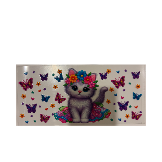 Cat & Butterflies