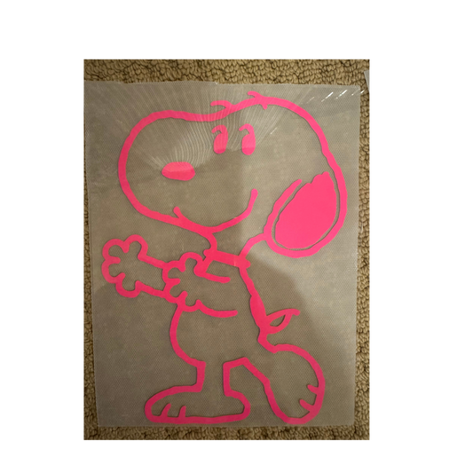 PUFF DTF - Neon Dark Pink Snoop