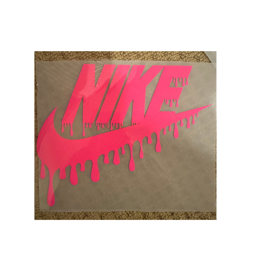 PUFF DTF - Dark Neon Pink Check Drip