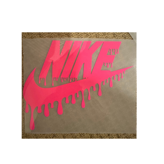PUFF DTF - Dark Neon Pink Check Drip