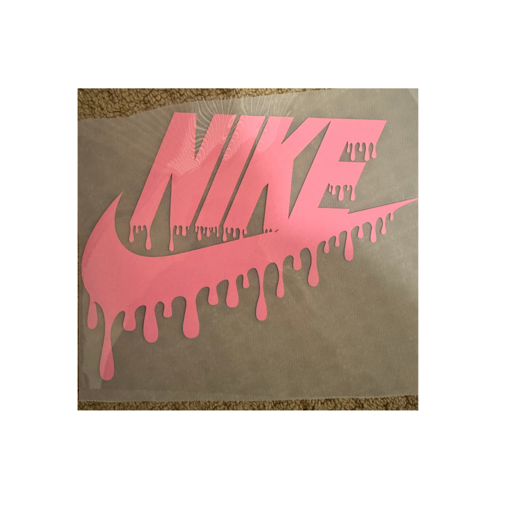 PUFF DTF - Light Pink Check Drip