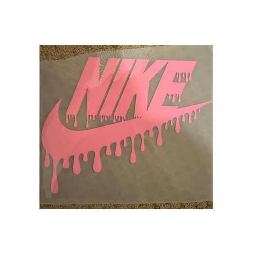 PUFF DTF - Light Pink Check Drip