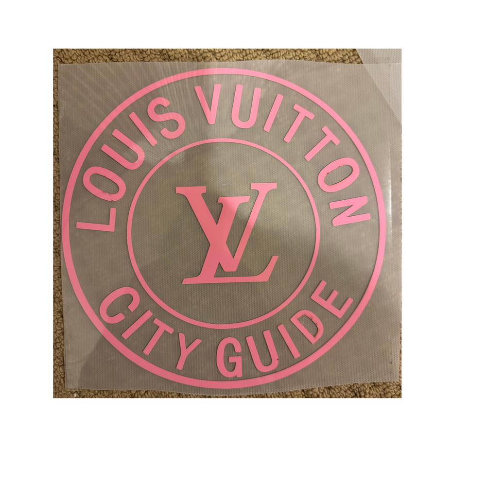 PUFF DTF - Light Pink LV Circle