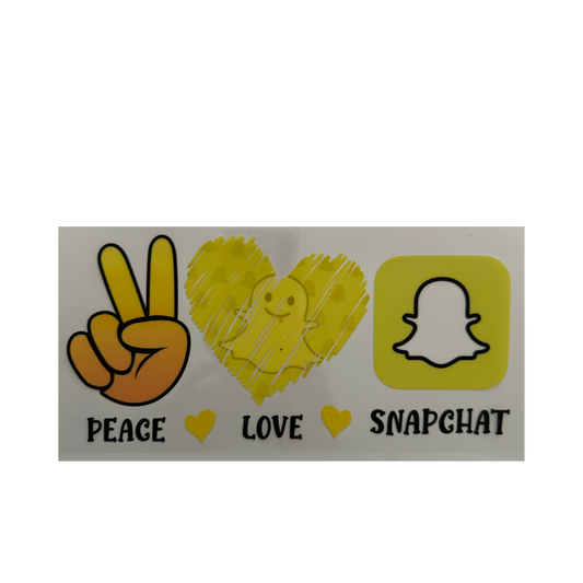 Peace Love Snapchat