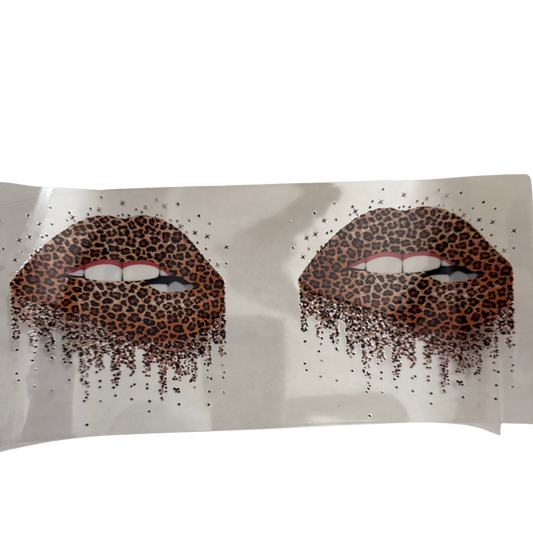 Cheetah Drip Lips