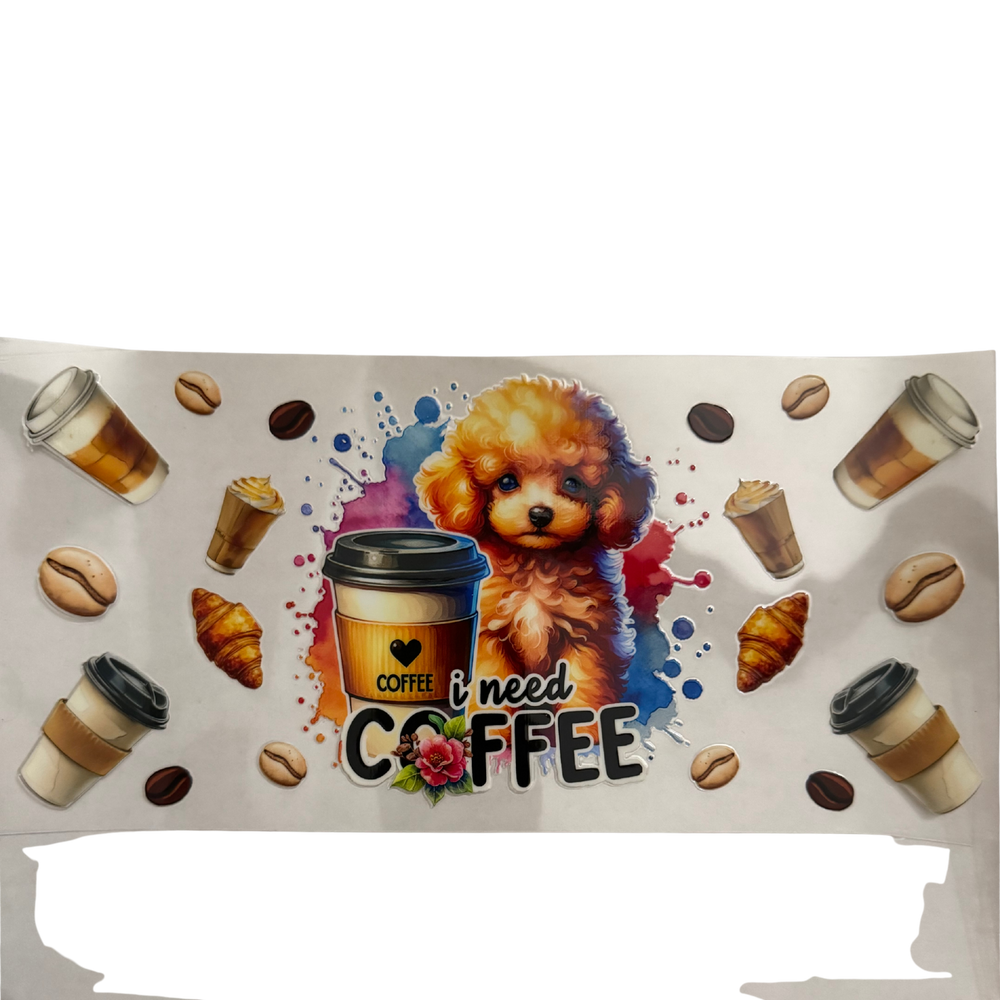 I Need Coffee Dog