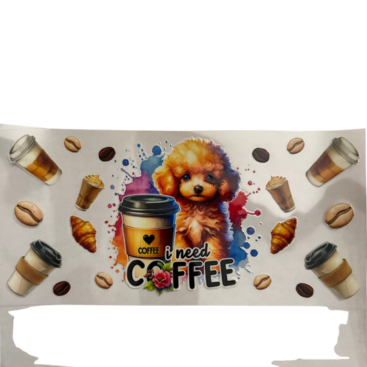 I Need Coffee Dog