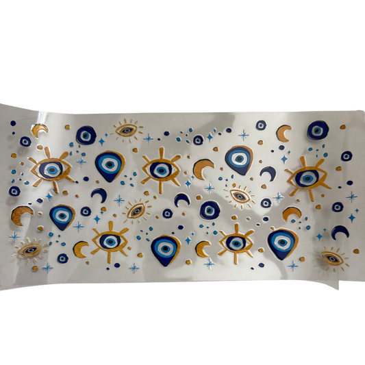Blue & Gold Evil Eye